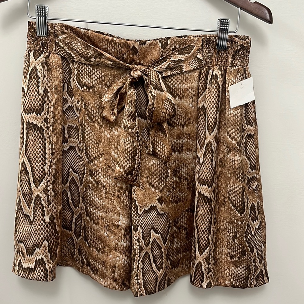 Zara Soft Snake Skin Print Shirts with Tie Detail